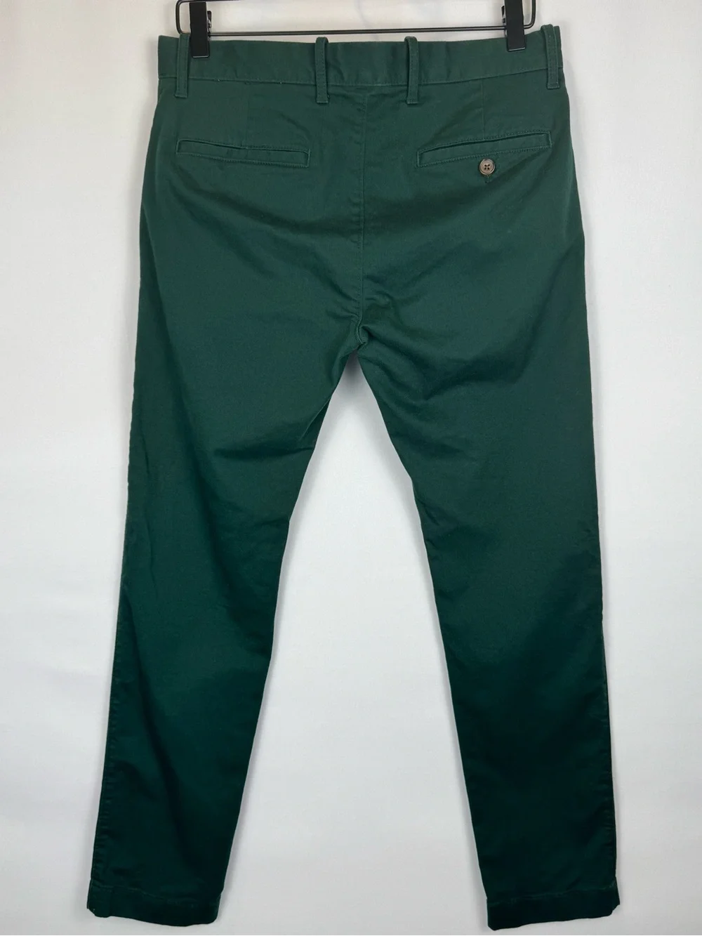J. Crew Factory Men's Slim Fit Flex Chino Pants Forest Green Cotton Blend 30x30